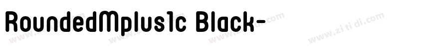 RoundedMplus1c Black字体转换 RoundedMplus1c Black字体转换